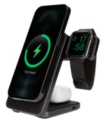 Mobiparts Foldable Wireless 3 in 1 Charger 15W Triangle Aluminum