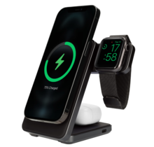 Mobiparts Foldable Wireless 3 in 1 Charger 15W Triangle Aluminum