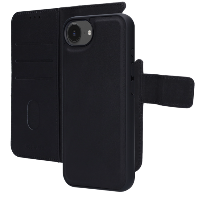 Mobiparts Leather 2 in 1 Wallet Case Apple iPhone 16e Black
