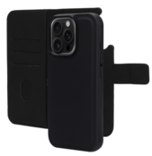 Mobiparts Leather 2 in 1 Wallet Case Apple iPhone 16 Pro Black