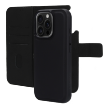 Mobiparts Leather 2 in 1 Wallet Case Apple iPhone 16 Pro Black