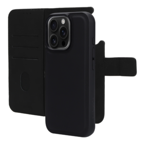 Mobiparts Leather 2 in 1 Wallet Case Apple iPhone 16 Pro Black