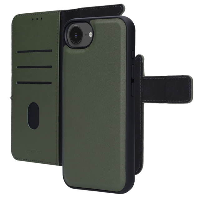 Mobiparts Leather 2 in 1 Wallet Case Apple iPhone 16e Green