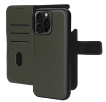 Mobiparts Leather 2 in 1 Wallet Case Apple iPhone 16 Pro Max Green