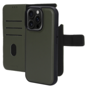 Mobiparts Leather 2 in 1 Wallet Case Apple iPhone 16 Pro Green