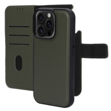 Mobiparts Leather 2 in 1 Wallet Case Apple iPhone 16 Pro Green