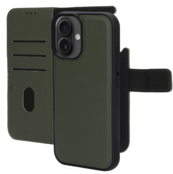 Mobiparts Leather 2 in 1 Wallet Case Apple iPhone 16 Green