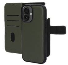 Mobiparts Leather 2 in 1 Wallet Case Apple iPhone 16 Green