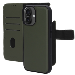 Mobiparts Leather 2 in 1 Wallet Case Apple iPhone 16 Green