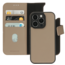 Mobiparts Leather 2 in 1 Wallet Case Taupe iPhone 14 Pro