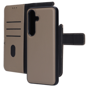 Mobiparts Leather 2 in 1 Wallet Case Samsung Galaxy S25 Taupe