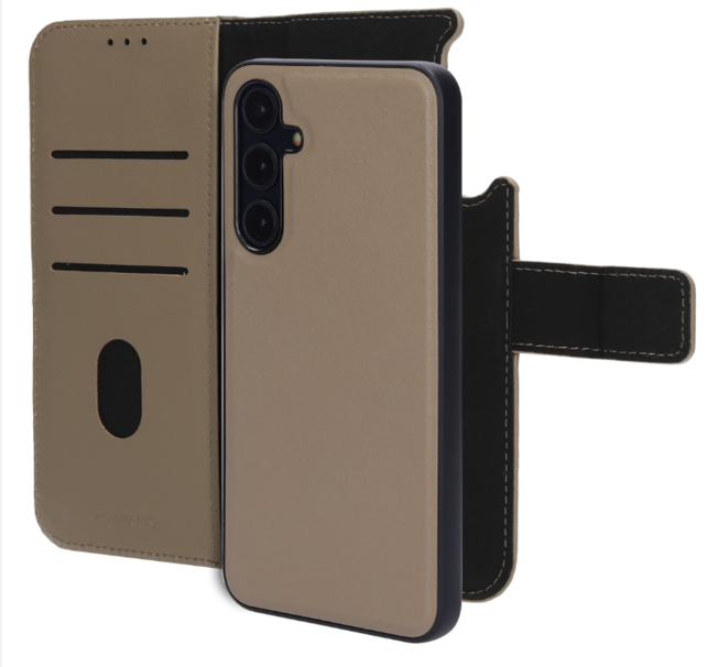 Mobiparts Leather 2 in 1 Wallet Case Samsung Galaxy A35 Taupe