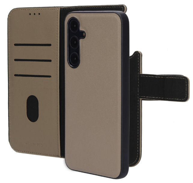 Mobiparts Leather 2 in 1 Wallet Case Samsung Galaxy A55 Taupe
