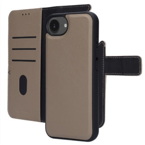 Mobiparts Leather 2 in 1 Wallet Case Apple iPhone 16e Taupe