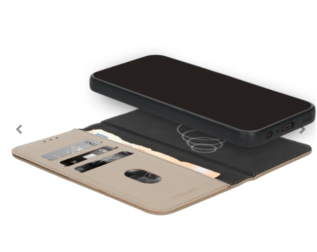 Mobiparts Leather 2 in 1 Wallet Case Taupe Iphone 15 Pro Max