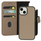 Mobiparts Leather 2 in 1 Wallet Case Taupe iPhone 15