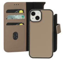 Mobiparts Leather 2 in 1 Wallet Case Taupe iPhone 15