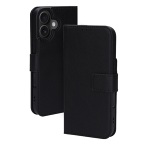 Mobiparts Classic Wallet Case Apple iPhone 16 Black (MagSafe Compatible)