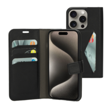 Mobiparts Classic Wallet Case Black Iphone 15 Pro
