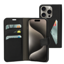 Mobiparts Classic Wallet Case Black Iphone 15 Pro