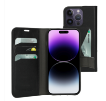 Mobiparts Classic Wallet Case Black Iphone 14 Pro