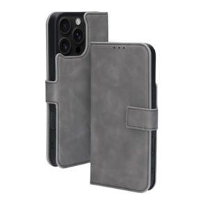 Mobiparts Classic Wallet Case Apple iPhone 16 Pro Max Granite Grey (MagSafe Compatible)