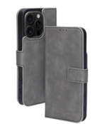 Mobiparts Classic Wallet Case Apple iPhone 16 Pro Granite Grey (MagSafe Compatible)