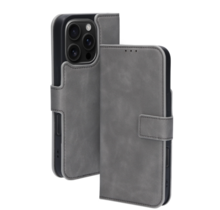 Mobiparts Classic Wallet Case Apple iPhone 16 Pro Granite Grey (MagSafe Compatible)