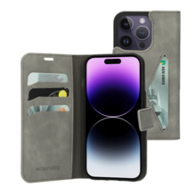 Mobiparts Classic Wallet Case Granite Grey iPhone 14 Pro