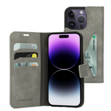 Mobiparts Classic Wallet Case Granite Grey iPhone 14 Pro