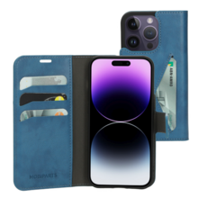 Mobiparts Classic Wallet Case Steel Blue iPhone 14 Pro