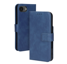 Mobiparts Classic Wallet Case Apple iPhone 16e Steel Blue (MagSafe Compatible)