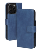 Mobiparts Classic Wallet Case Apple iPhone 16 Pro Steel Blue (MagSafe Compatible)