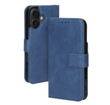 Mobiparts Classic Wallet Case Apple iPhone 16 Steel Blue (MagSafe Compatible)