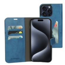 Mobiparts Classic Wallet Case Steel Blue Iphone 15 Pro Max