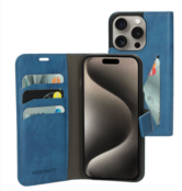 Mobiparts Classic Wallet Case Apple iPhone 15 Pro Steel Blue