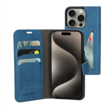 Mobiparts Classic Wallet Case Apple iPhone 15 Pro Steel Blue