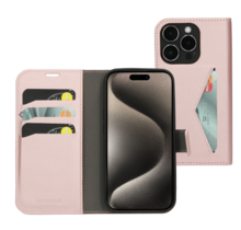 Mobiparts Classic Wallet Case Pink Iphone 15 Pro