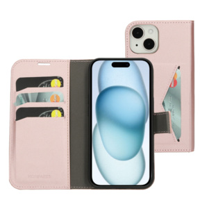 Mobiparts Classic Wallet Case Pink iPhone 15