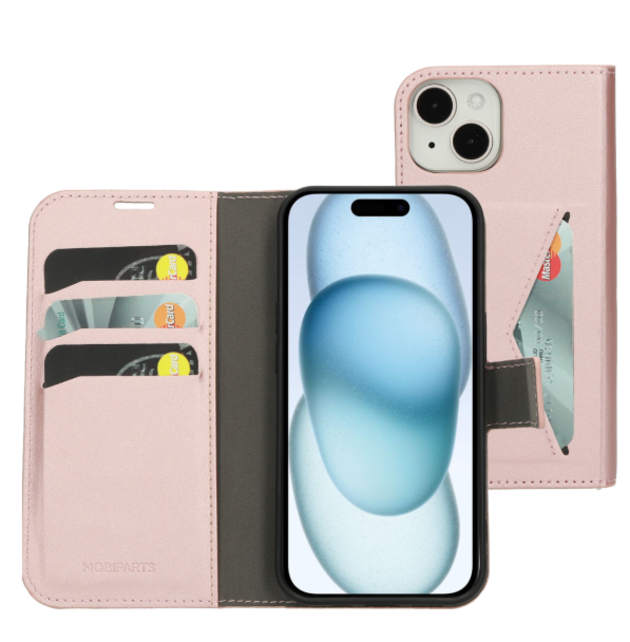 Mobiparts Classic Wallet Case Pink iPhone 15