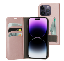 Mobiparts Classic Wallet Case Pink iPhone 14 Pro