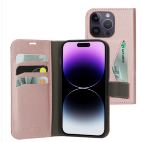 Mobiparts Classic Wallet Case Pink iPhone 14 Pro