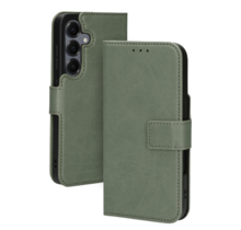 Mobiparts Classic Wallet Case Samsung Galaxy S25 Stone Green (MagSafe Compatible)