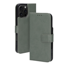 Mobiparts Classic Wallet Case Apple iPhone 16 Pro Max Stone Green (MagSafe Compatible)