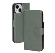 Mobiparts Classic Wallet Case Apple iPhone 15 Stone Green