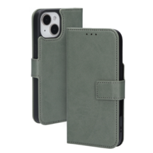 Mobiparts Classic Wallet Case Apple iPhone 15 Stone Green