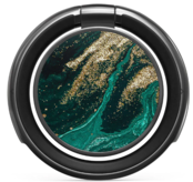 Burga Phone Ring Holder Gunmetal - Emerald Pool