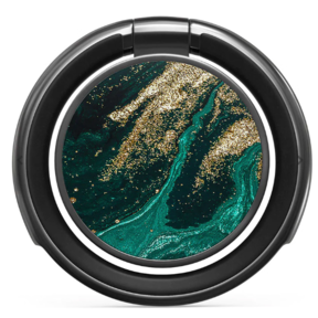 Burga Phone Ring Holder Gunmetal - Emerald Pool