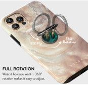 Burga Phone Ring Holder Gunmetal - Emerald Pool