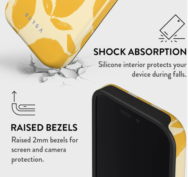 Burga Tough Case Apple iPhone 16 - Lemon Tart